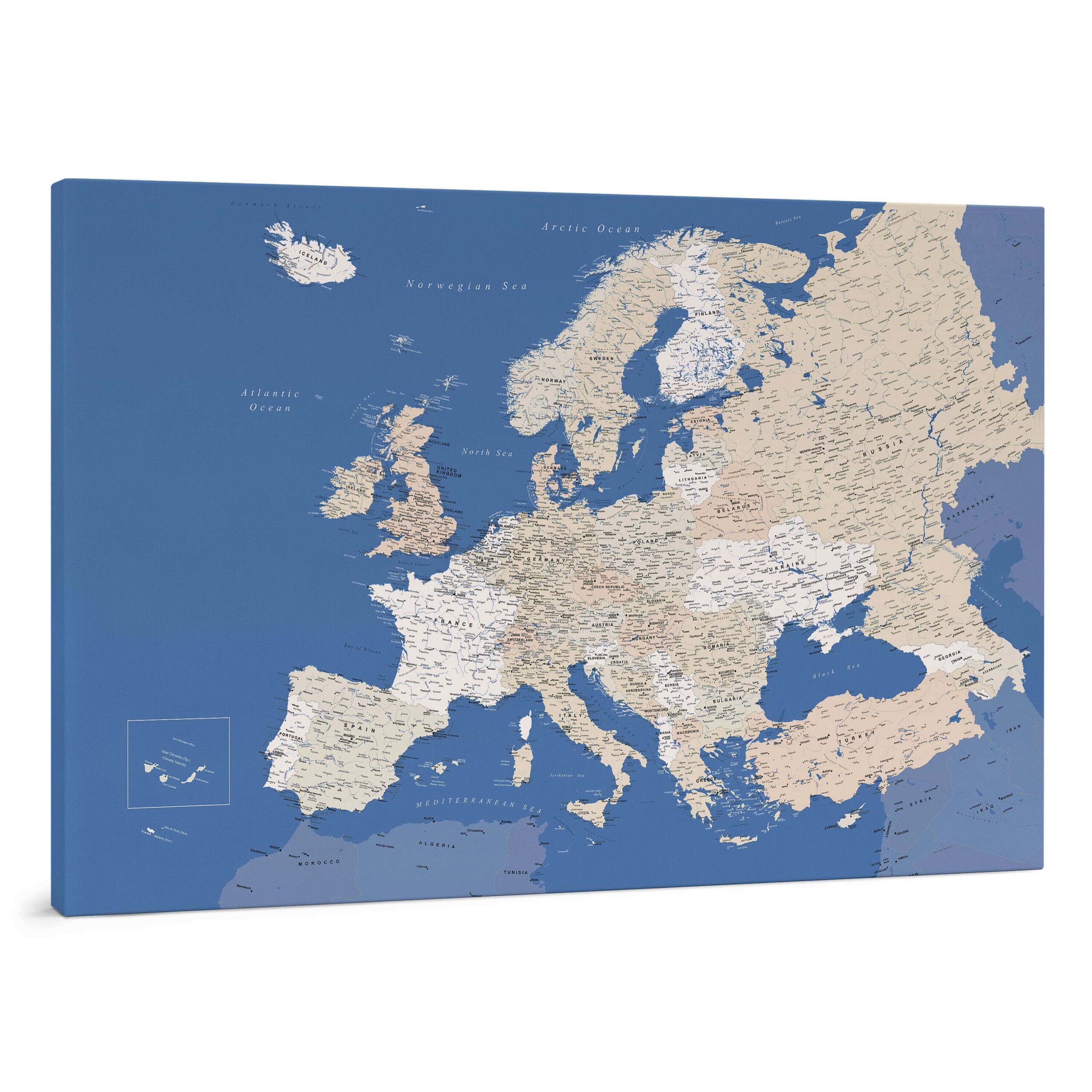 Carte de l europe détaillée ≡ Voyage - Carte - Plan