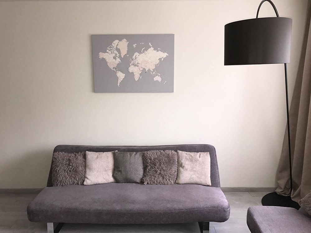 canvas map of the world living room