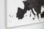 toile carte de l’Europe Noir et blanc Détaillé tripmap.fr