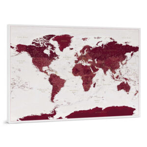 Carte du monde à épingles Bordeaux Détaillé tripmap.fr