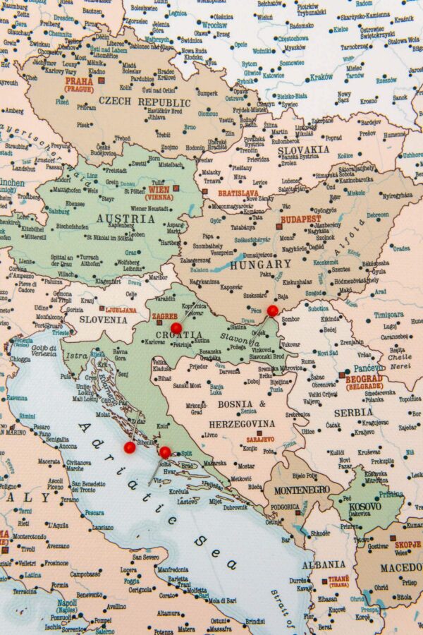 large europe pin map detailed