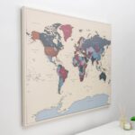 Carte du monde Raisins Détaillé tripmap